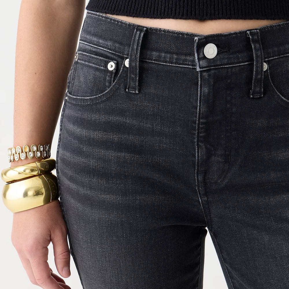 Free People Charcoal Hi Waist Skinny Jeans